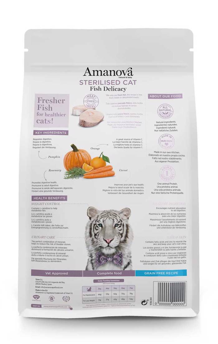 AMANOVA XIRA TROFI GTAS STERILISED CAT FISH DELICACY 1.5KG